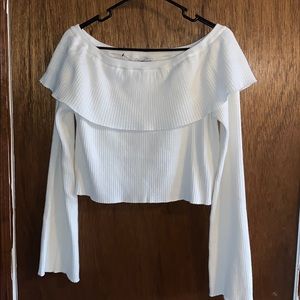 Fashion Nova By My Side Off Shoulder Crop Top
